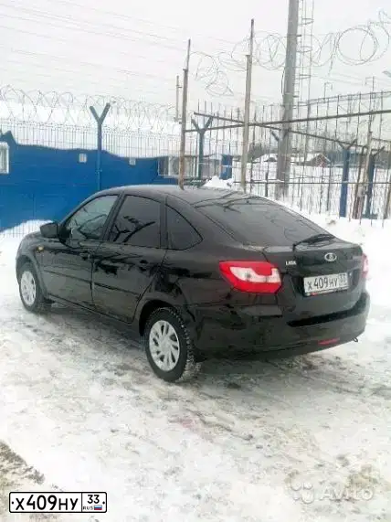 Фото автомобиля LADA 2191 GRANTA, 2016 — госномер О931РН33. Цвет: ЧЕРНЫЙ