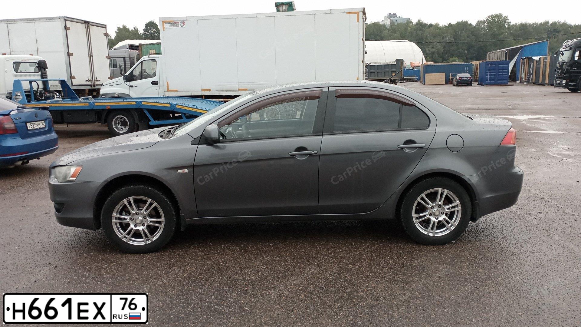 Фото автомобиля MITSUBISHI LANCER, 2007 — госномер М734НУ13. Цвет: СЕРЫЙ