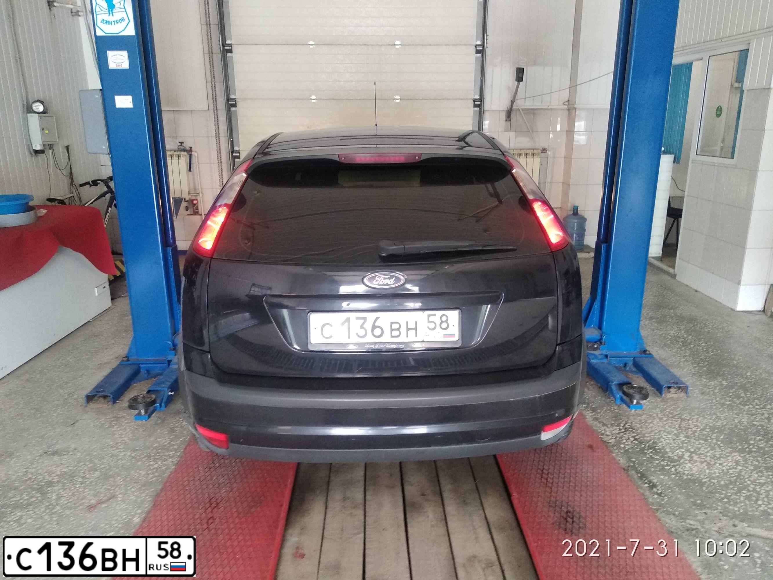 Фото автомобиля FORD FOCUS, 2006 — госномер К111МР58. Цвет: ЧЕРНЫЙ