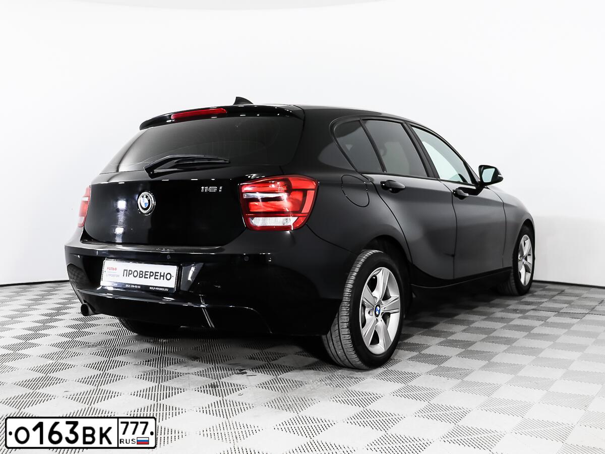Фото автомобиля BMW SERIE 1, 2013 — госномер Е798НО164. Цвет: ЧЕРНЫЙ