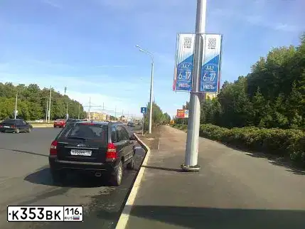 Фото автомобиля KIA SPORTAGE, 2007 — госномер К353ВК116. Цвет: ЧЕРНЫЙ