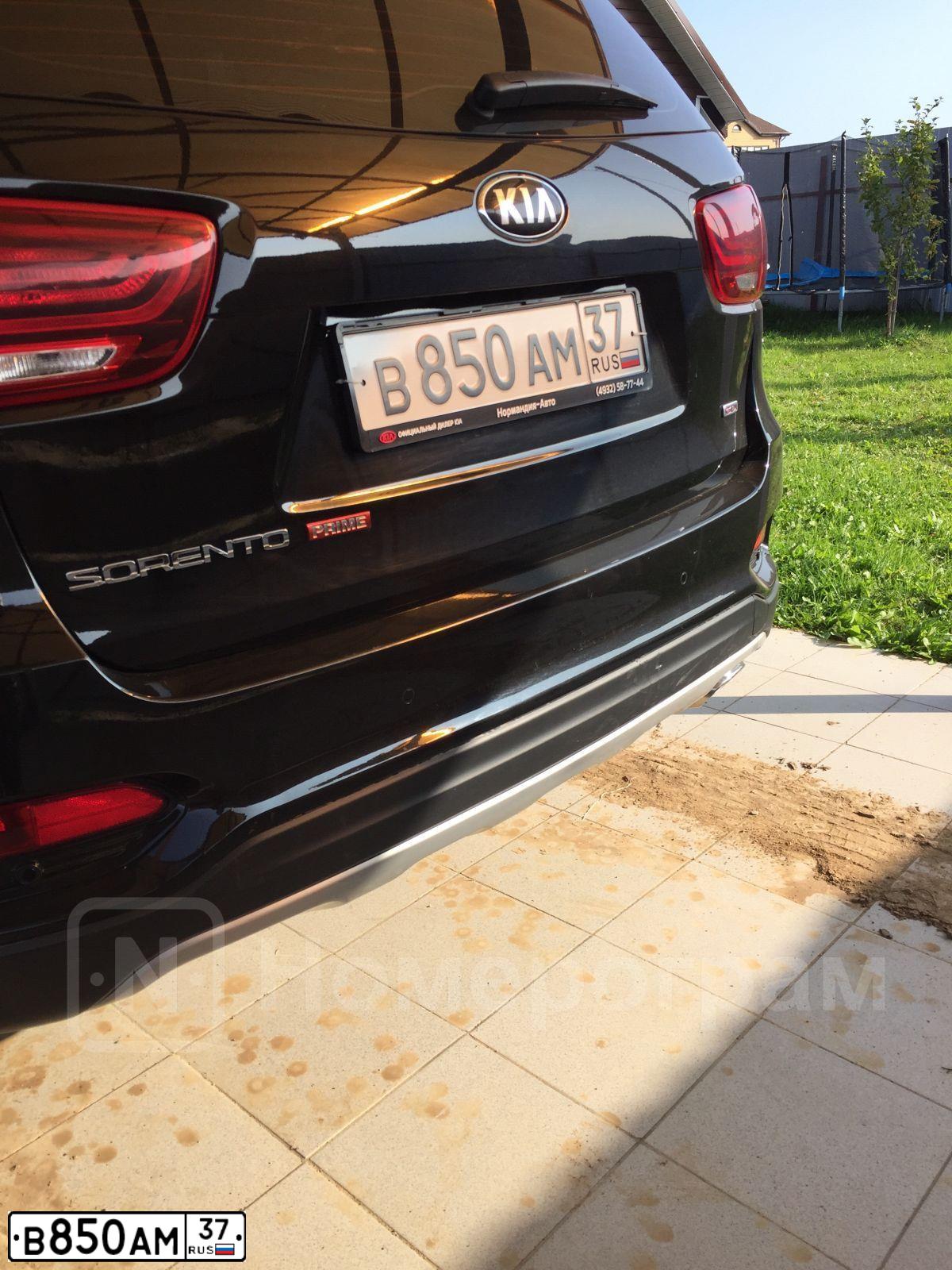 Фото автомобиля KIA SORENTO, 2019 — госномер В850АМ37. Цвет: ЧЕРНЫЙ