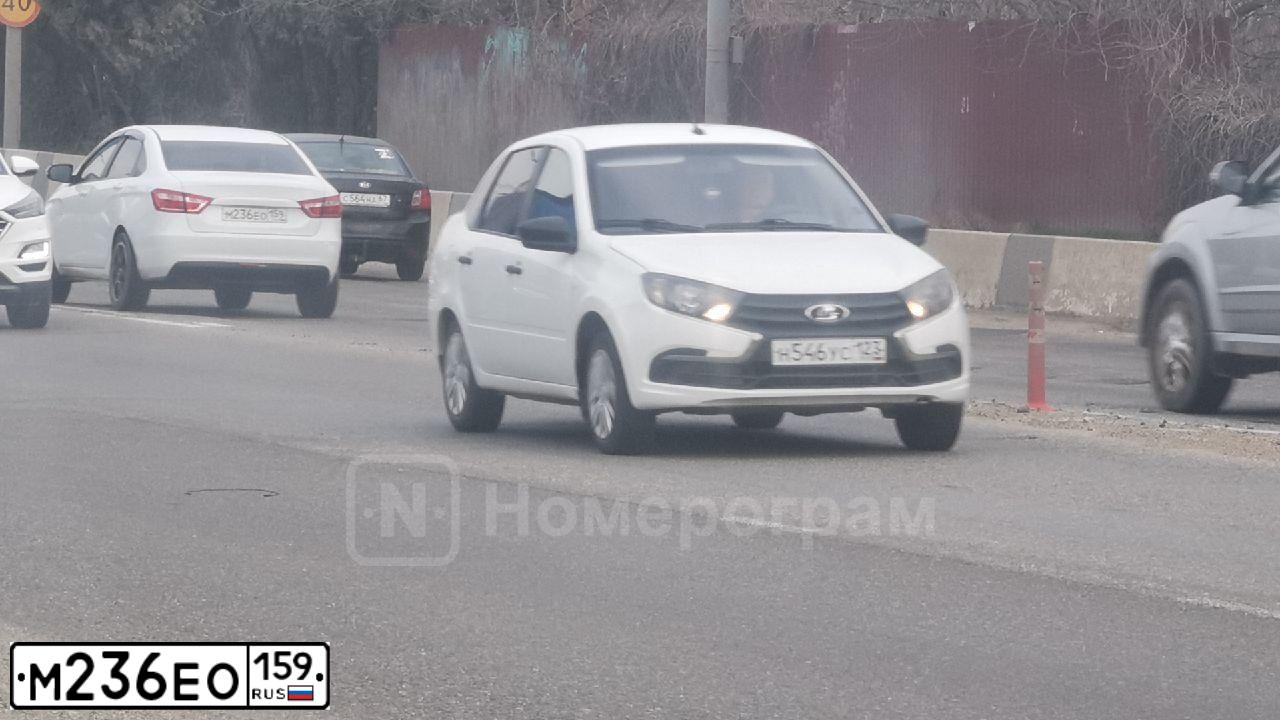 Фото автомобиля LADA VESTA, 2018 — госномер Х653ТО73. Цвет: БЕЛЫЙ