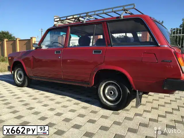 Фото автомобиля LADA 2104, 1997 — госномер Х662РУ93. Цвет: БОРДОВЫЙ
