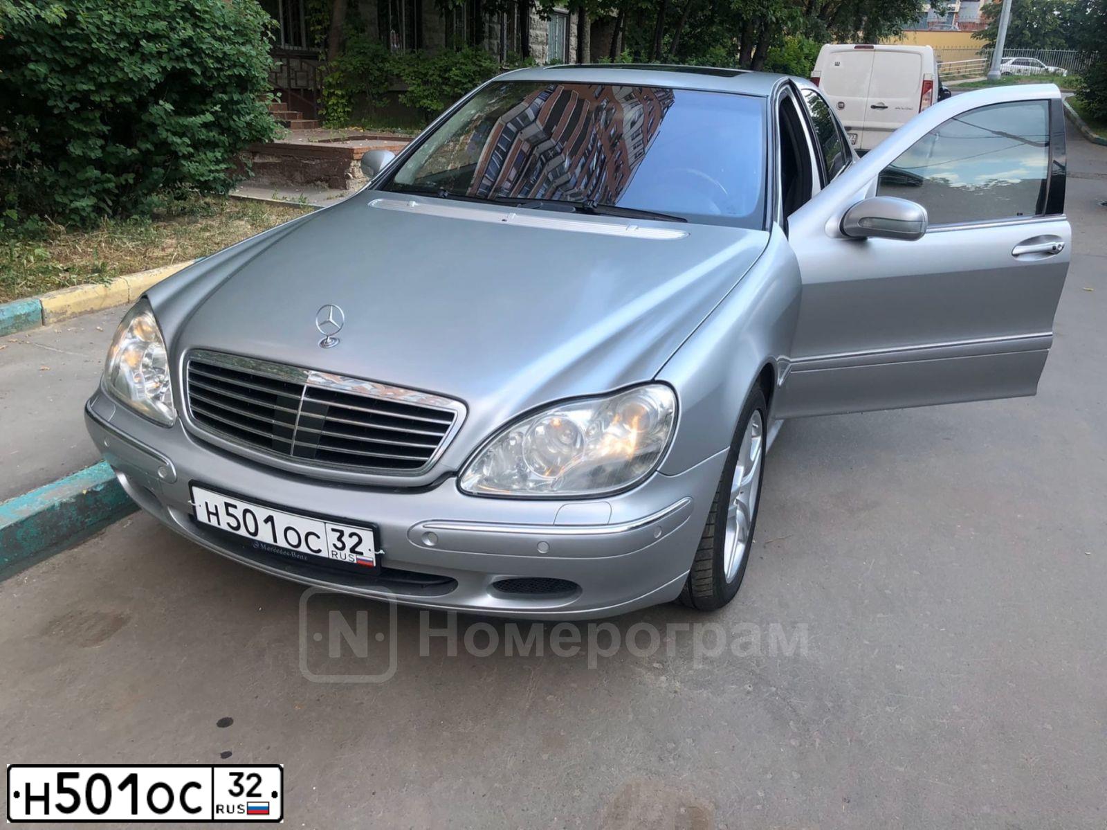 Фото автомобиля MERCEDES S-KLASSE, 1999 — госномер У572ОО48. Цвет: БЕЛЫЙ СЕРЕБРИСТЫЙ
