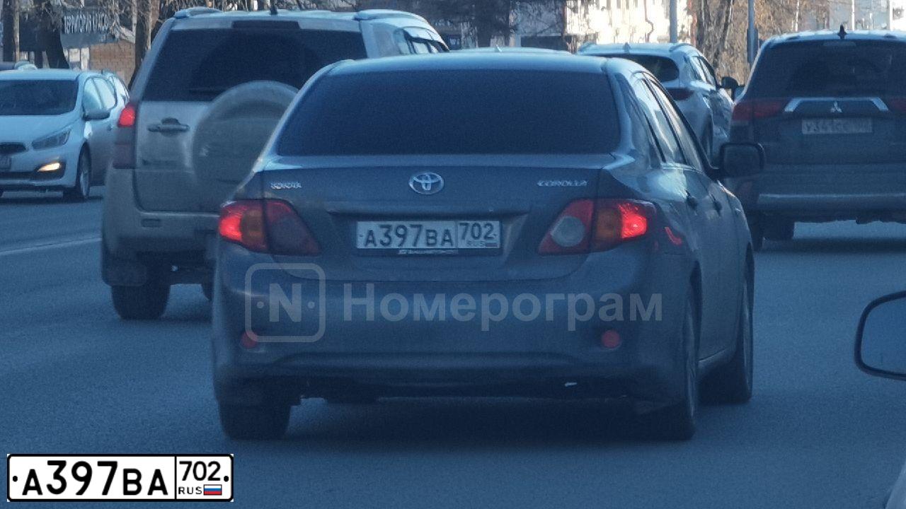 Фото автомобиля RENAULT SANDERO, 2019 — госномер А397ВЕ702. Цвет: СВЕТЛО-СИНИЙ
