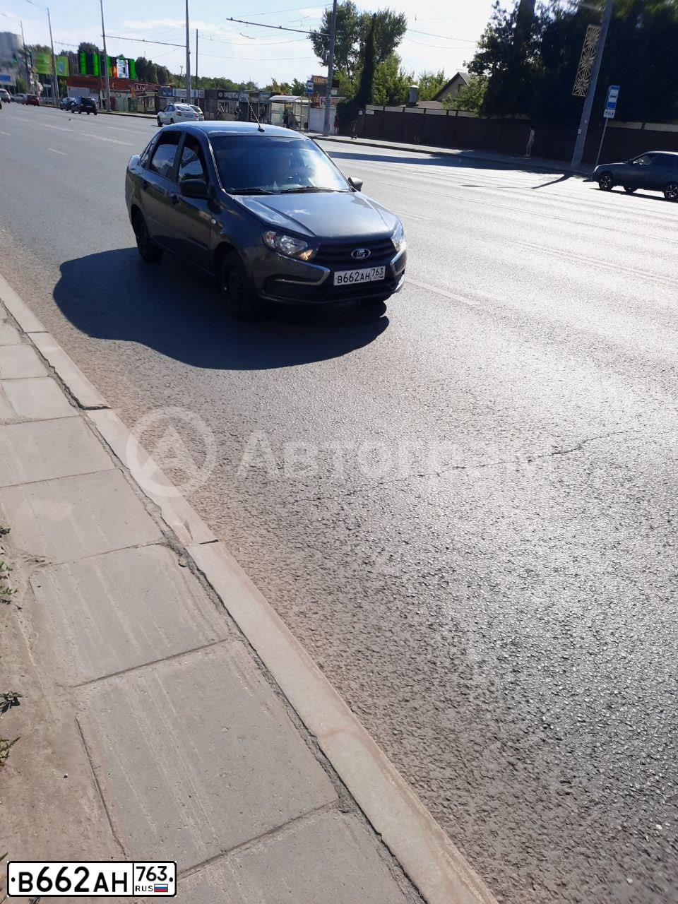 Фото автомобиля LADA 2190 GRANTA, 2019 — госномер В662АН763. Цвет: СЕРЕБРИСТО-ТЕМНО СЕРЫЙ