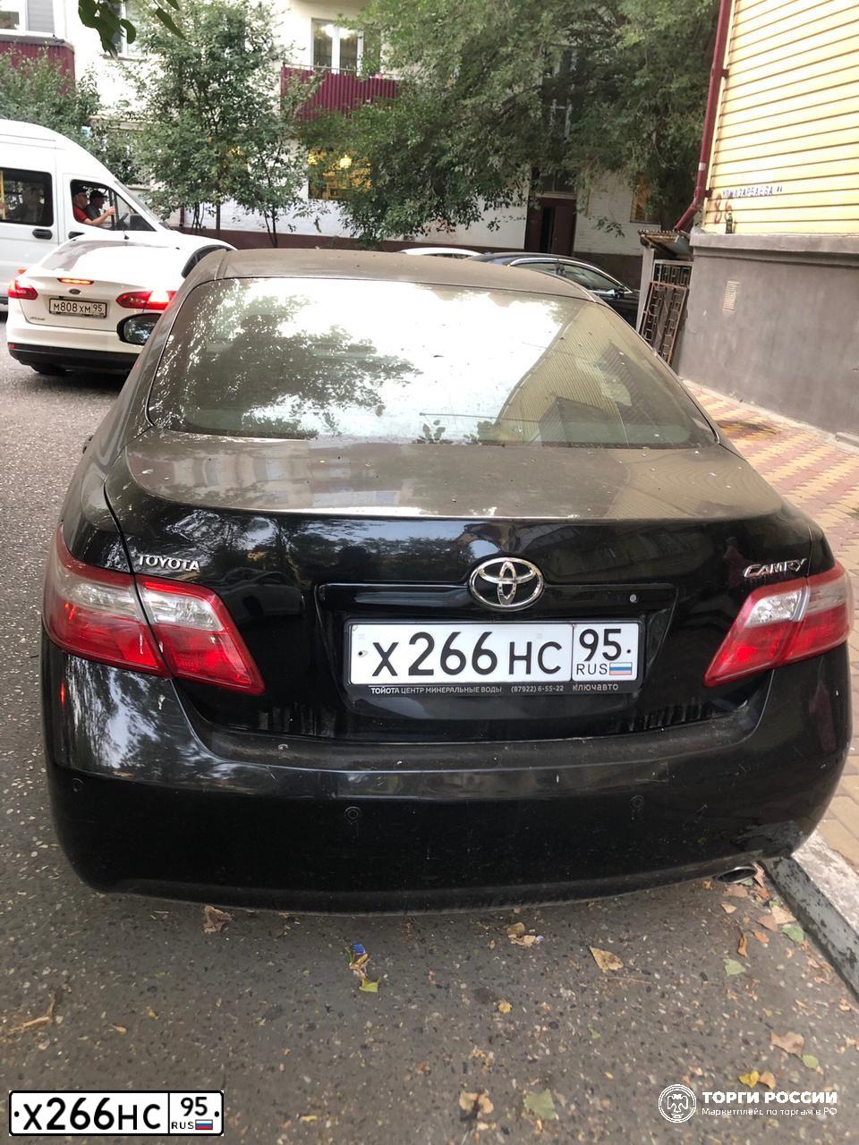 Фото автомобиля TOYOTA CAMRY, 2011 — госномер Х266НС95. Цвет: ЧЕРНЫЙ
