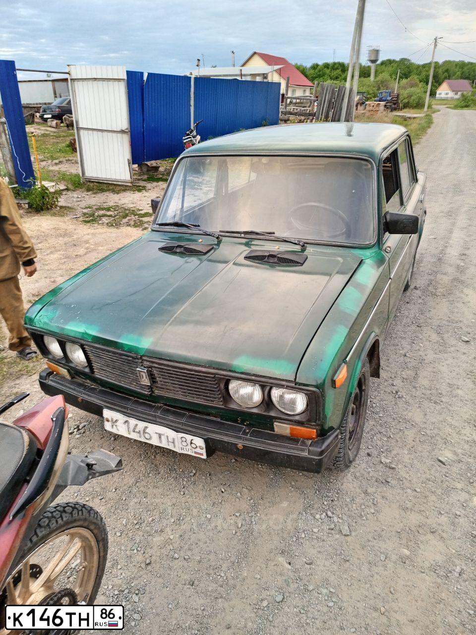 Фото автомобиля LADA 2106, 1999 — госномер К146ТН86. Цвет: ЗЕЛЕНЫЙ