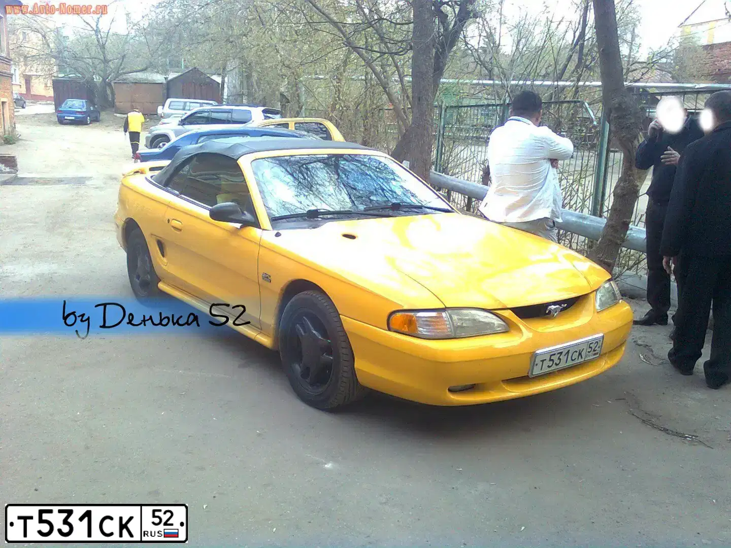 Фото автомобиля FORD MUSTANG, 1995 — госномер Т531СК52. Цвет: ЖЕЛТЫЙ