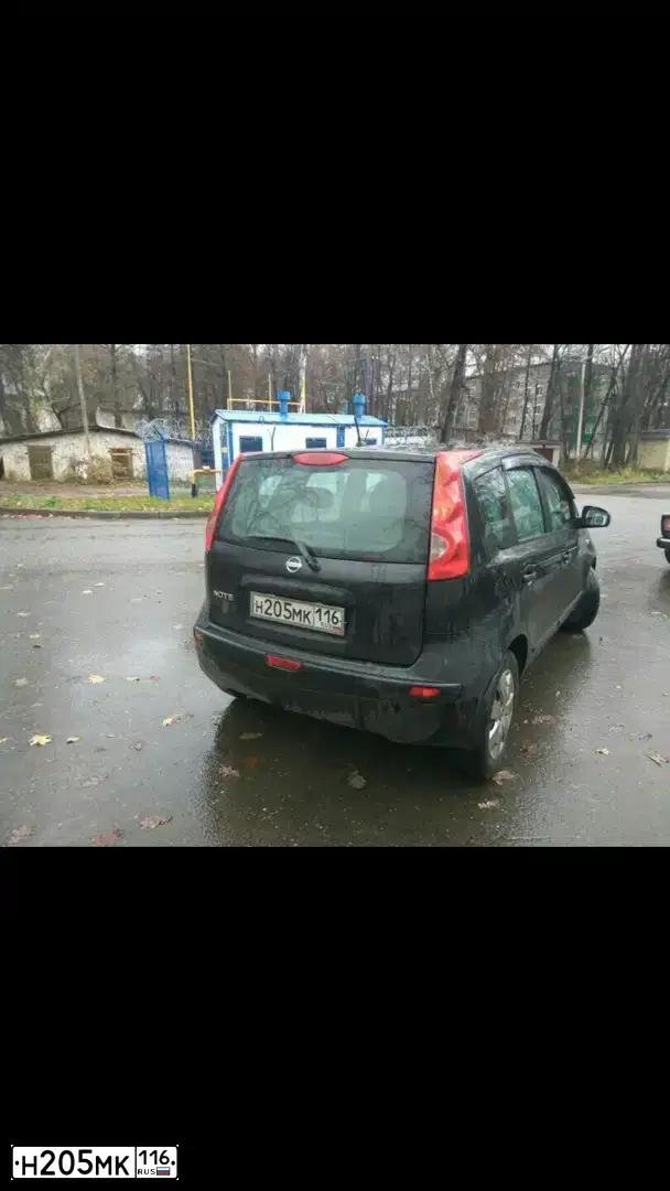 Фото автомобиля NISSAN NOTE, 2007 — госномер М599НК73. Цвет: ЧЕРНЫЙ