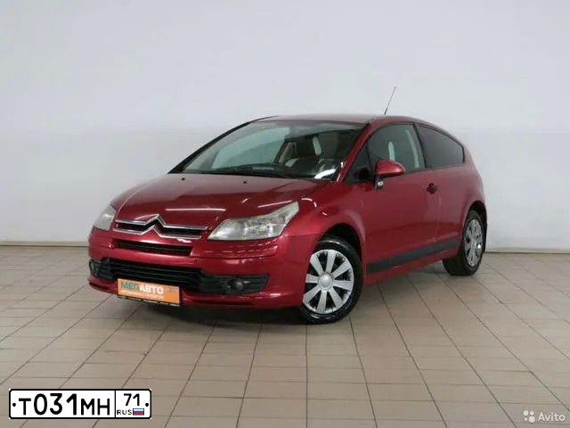 Фото автомобиля CITROEN C4, 2007 — госномер Т031МН71. Цвет: Красный