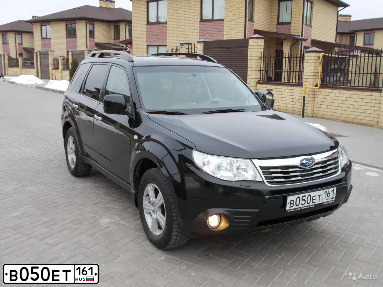 Фото автомобиля SUBARU FORESTER, 2008 — госномер С666УН154. Цвет: ЧЕРНЫЙ