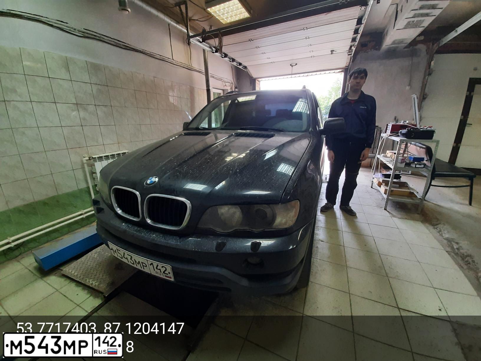 Фото автомобиля BMW X5, 2001 — госномер Е836КА154. Цвет: ЧЕРНЫЙ
