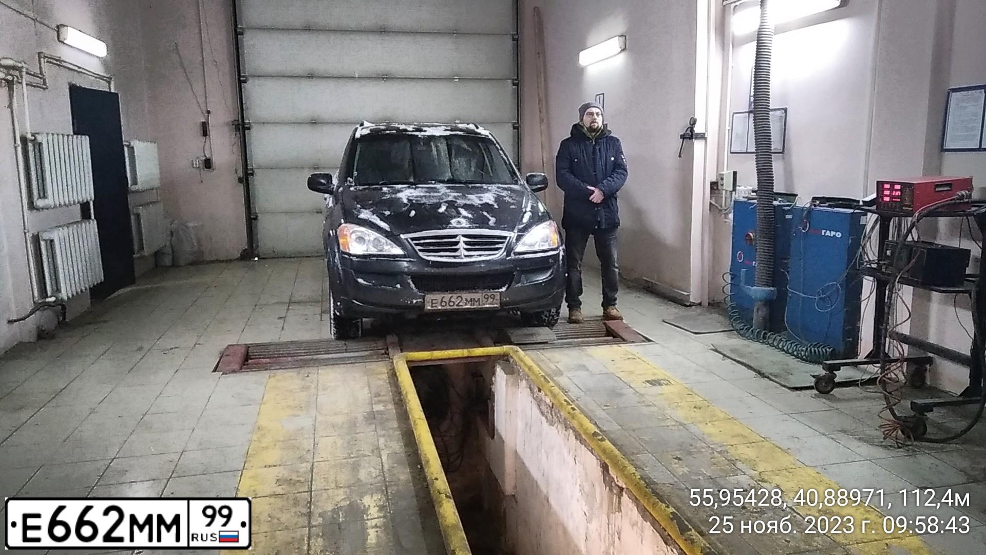 Фото автомобиля SSANGYONG KYRON, 2008 — госномер Е511УУ33