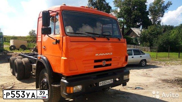 Фото автомобиля KAMAZ Z 53215 6X4, 2005 — госномер Т836АА31. Цвет: ОРАНЖЕВЫЙ
