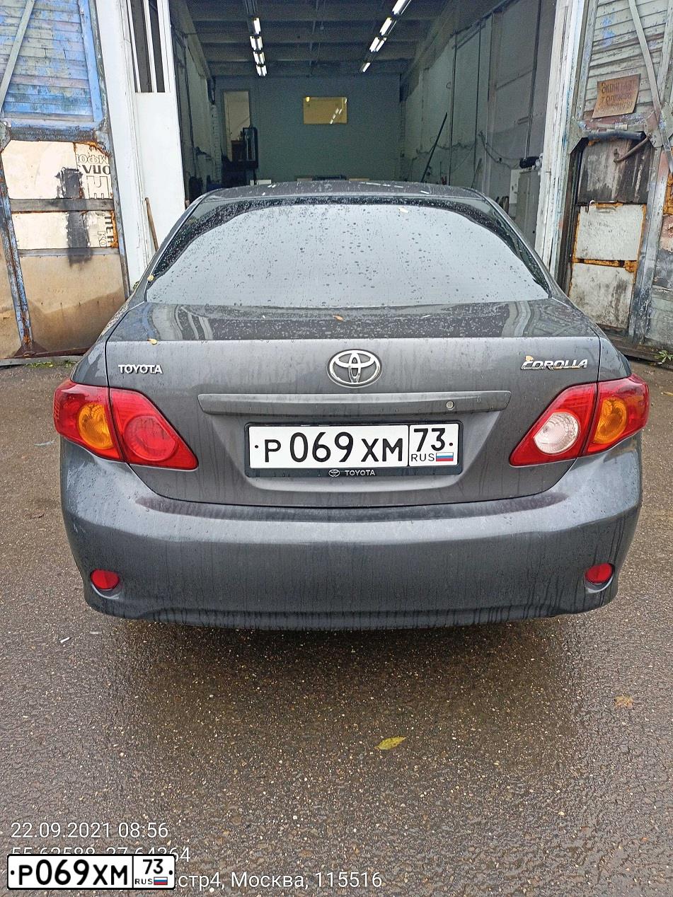 Фото автомобиля TOYOTA COROLLA, 2008 — госномер М626АР550