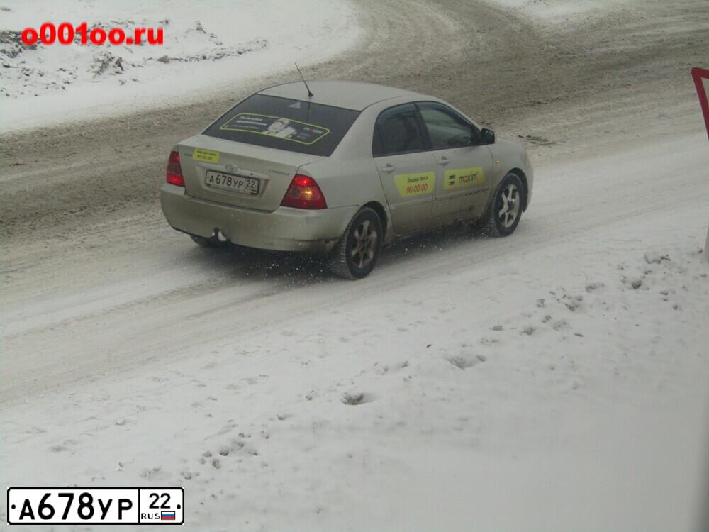 Фото автомобиля TOYOTA COROLLA, 2006 — госномер А678УР22. Цвет: СЕРЕБРИСТЫЙ