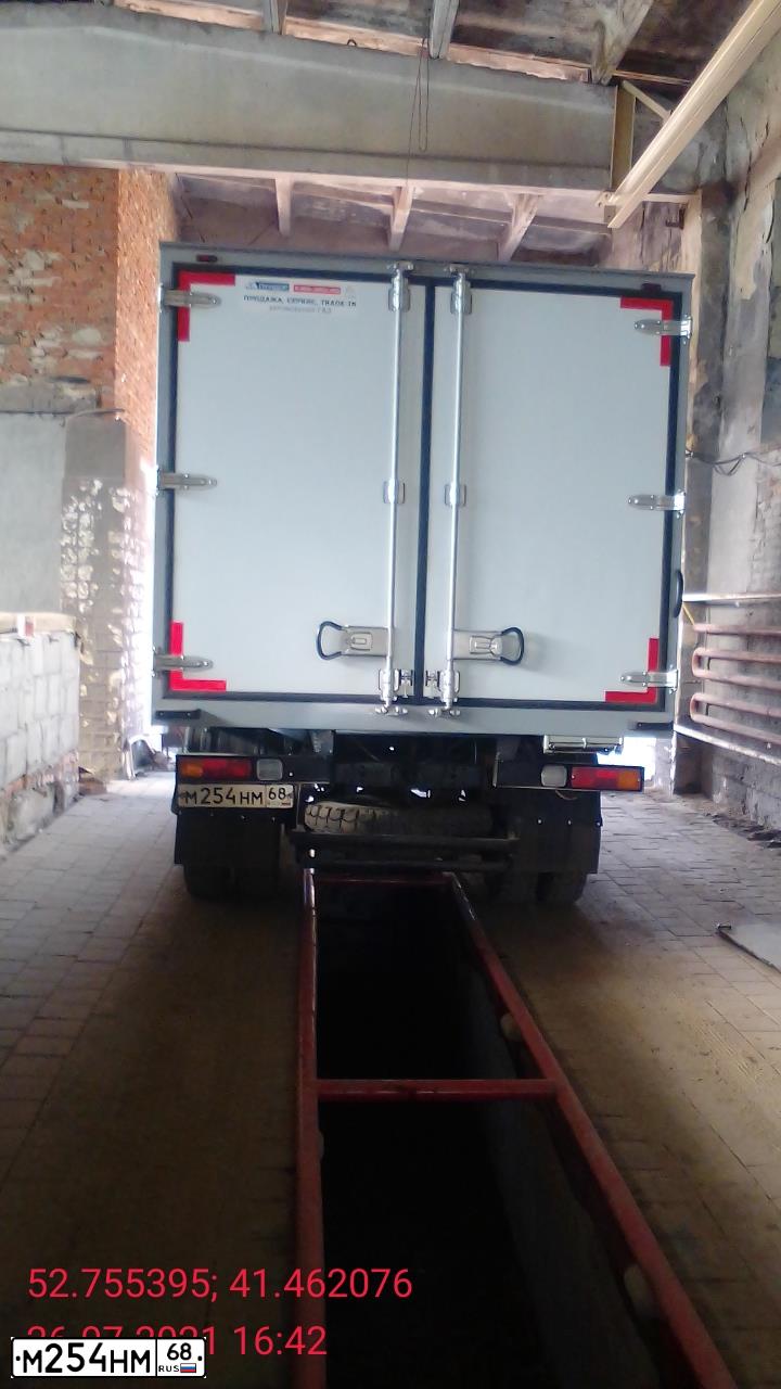 Фото автомобиля GAZ Z 3309, 2008 — госномер М254НМ68. Цвет: Белый