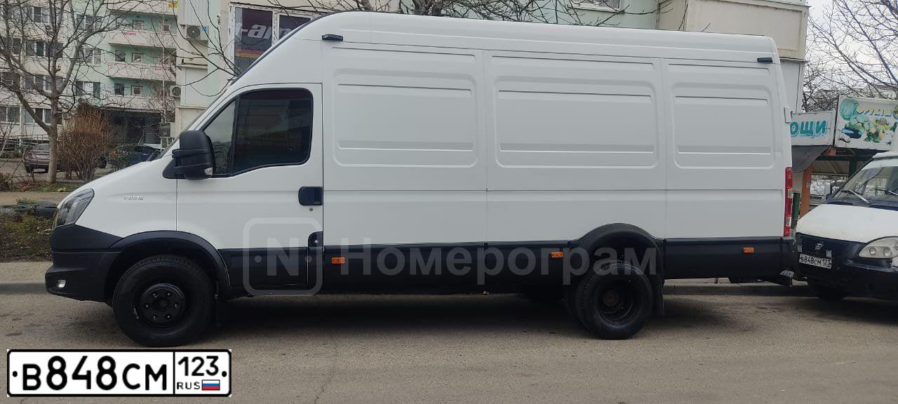 Фото автомобиля GAZ 3302 GAZEL, 2008 — госномер В848СМ123. Цвет: Белый