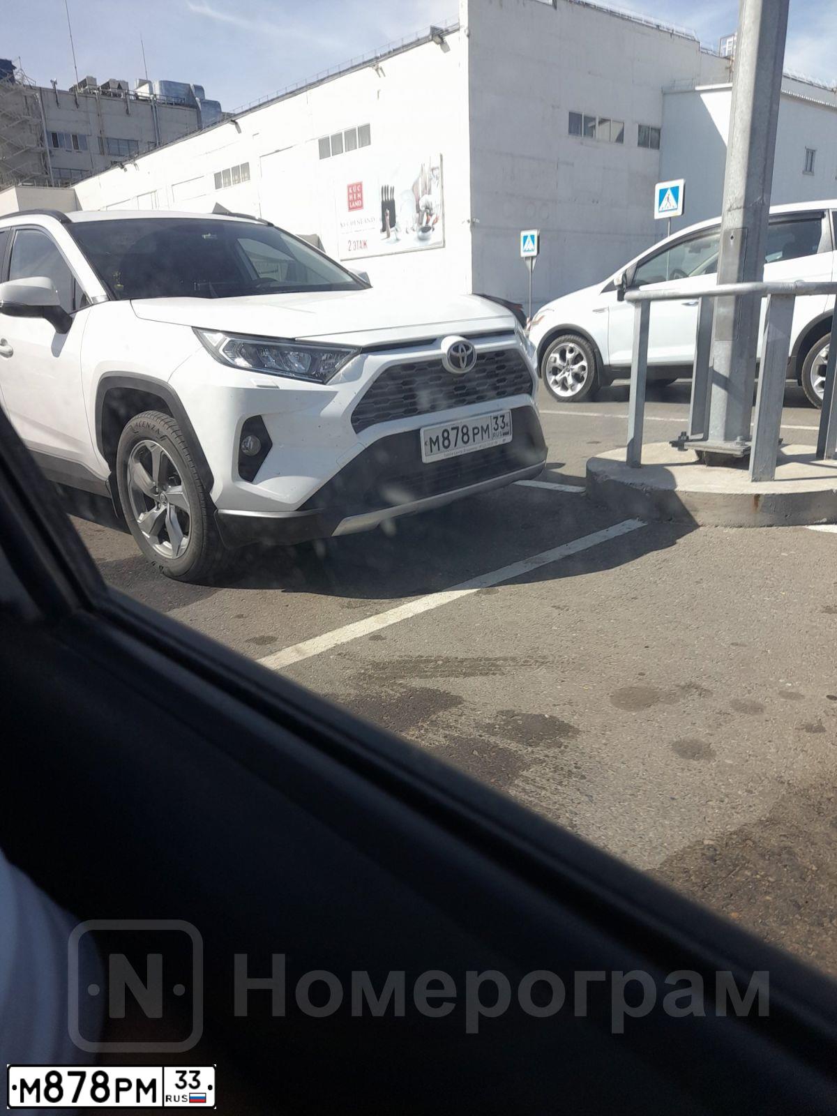 Фото автомобиля TOYOTA RAV4, 2017 — госномер М878РМ33