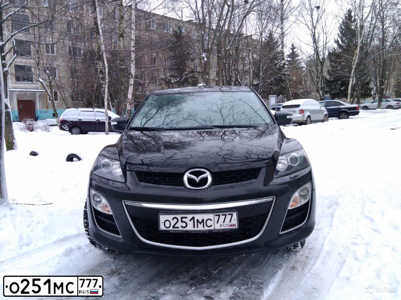 Фото автомобиля MAZDA CX-7, 2011 — госномер С011ТТ18. Цвет: ЧЕРНЫЙ