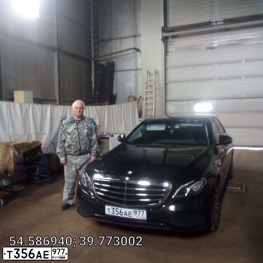 Фото автомобиля MERCEDES-BENZ  Е200, 2016 — госномер М218КМ62. Цвет: ЧЕРНЫЙ