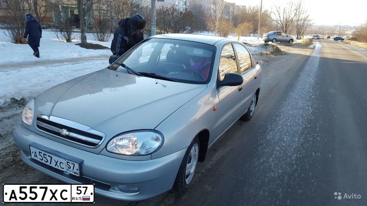 Фото автомобиля ZAZ Z LANOS, 2009 — госномер А557ХС57. Цвет: СЕРЕБРИСТЫЙ