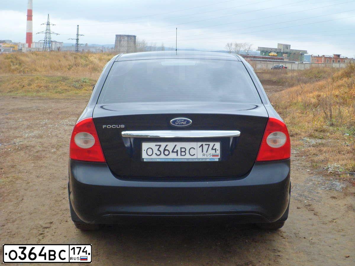 Фото автомобиля FORD FOCUS, 2008 — госномер У820СЕ174. Цвет: ЧЕРНЫЙ