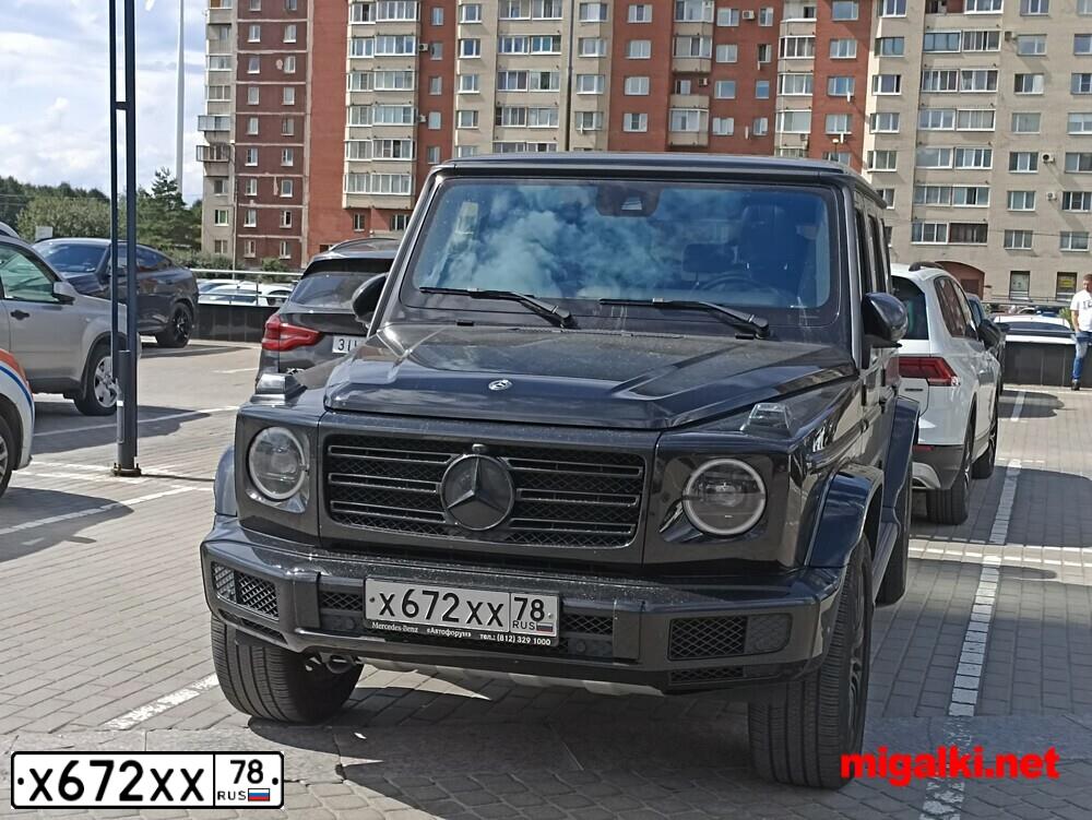 Фото автомобиля MERCEDES G-KLASSE, 2020 — госномер А163ВР163. Цвет: ЧЕРНЫЙ