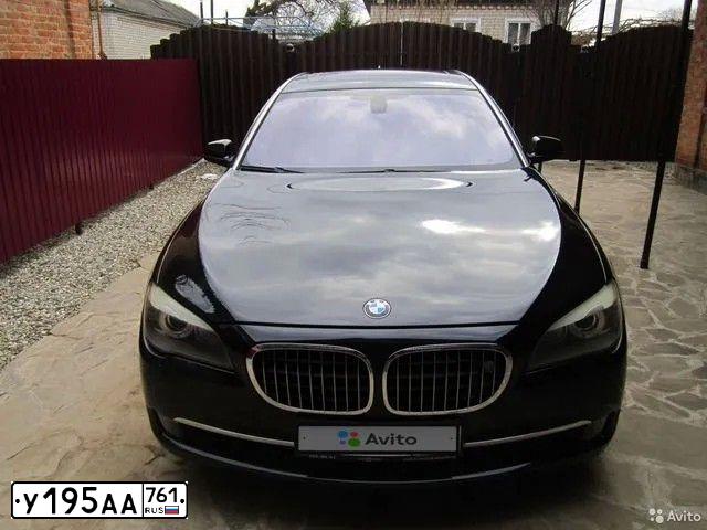 Фото автомобиля BMW SERIE 7, 2008 — госномер К682ТК193. Цвет: ЧЕРНЫЙ