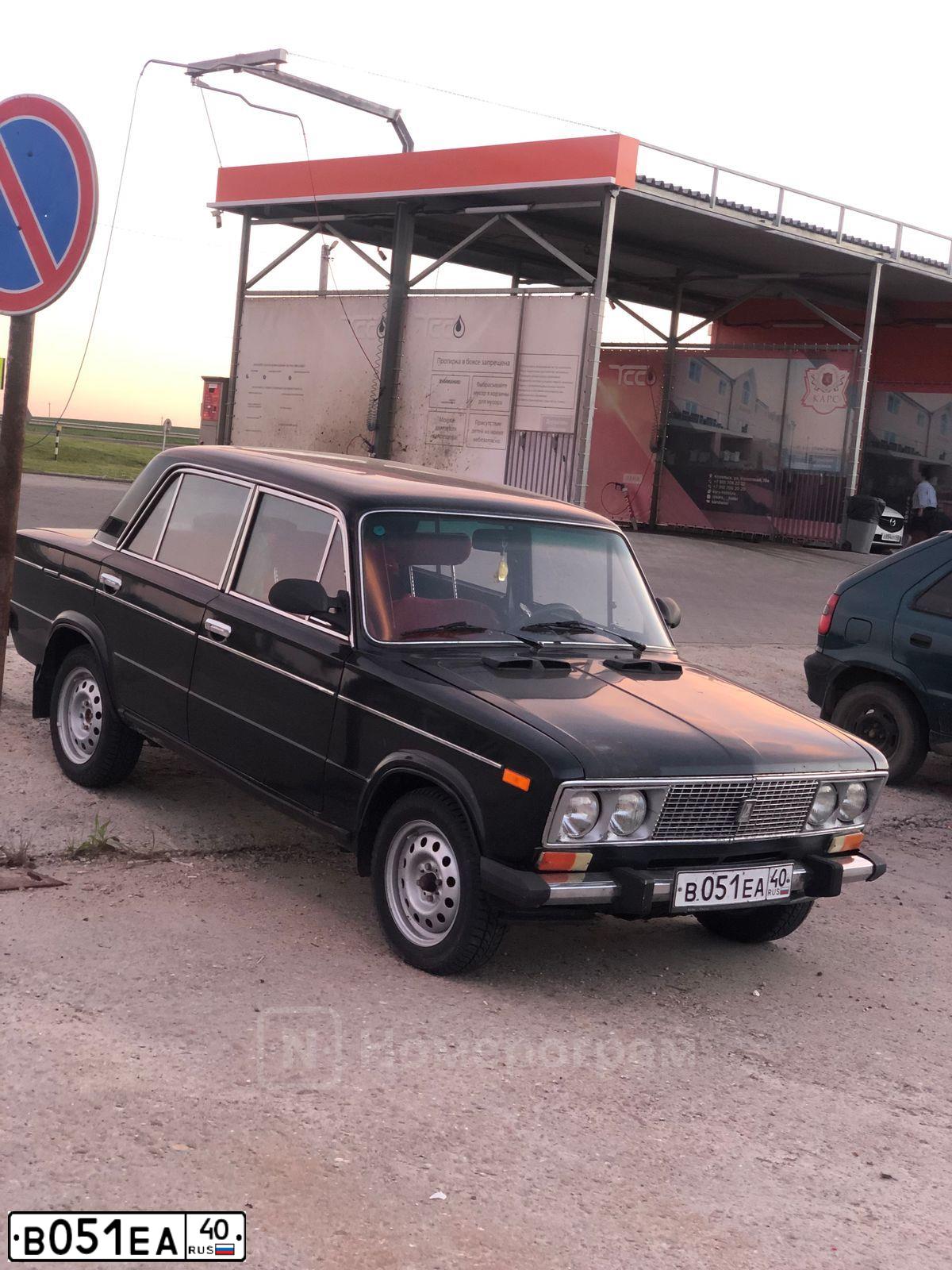 Фото автомобиля LADA 2106, 1988 — госномер В051ЕА40. Цвет: ЧЕРНЫЙ