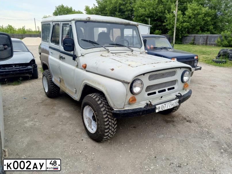 Фото автомобиля GAZ 3307, 1993 — госномер К002АУ48. Цвет: ХАКИ