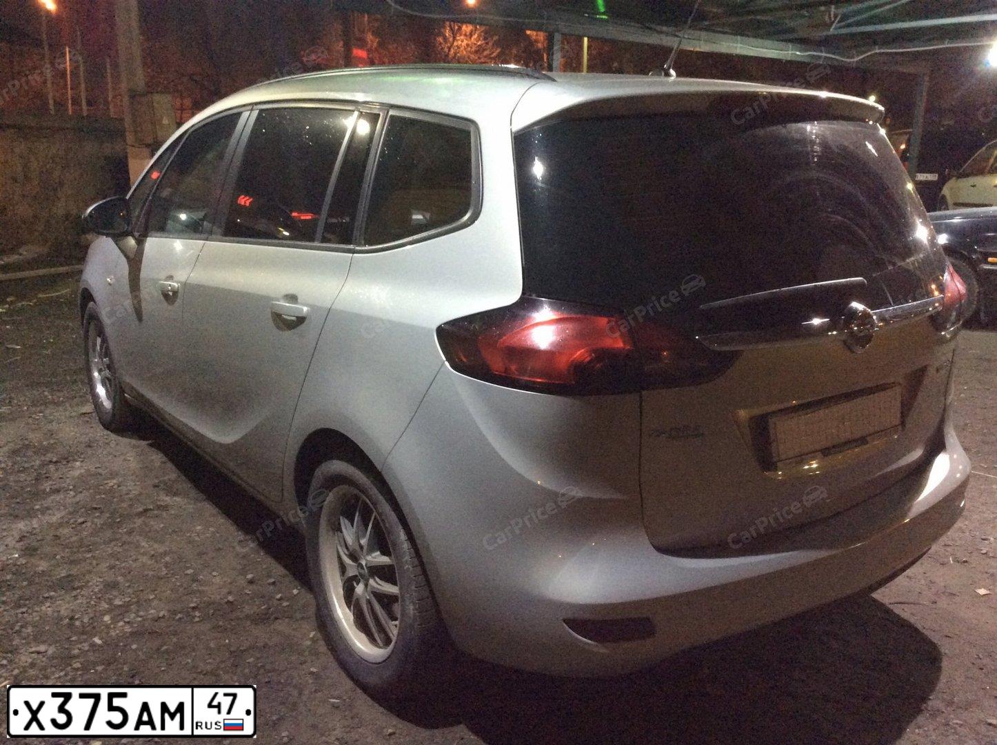 Фото автомобиля OPEL ZAFIRA, 2012 — госномер Н939ОО797. Цвет: БЕЖЕВЫЙ