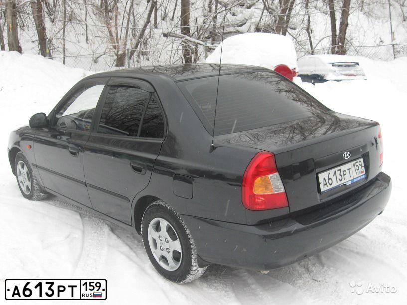 Фото автомобиля TAGAZ ACCENT, 2011 — госномер А613РТ159. Цвет: ЧЕРНЫЙ