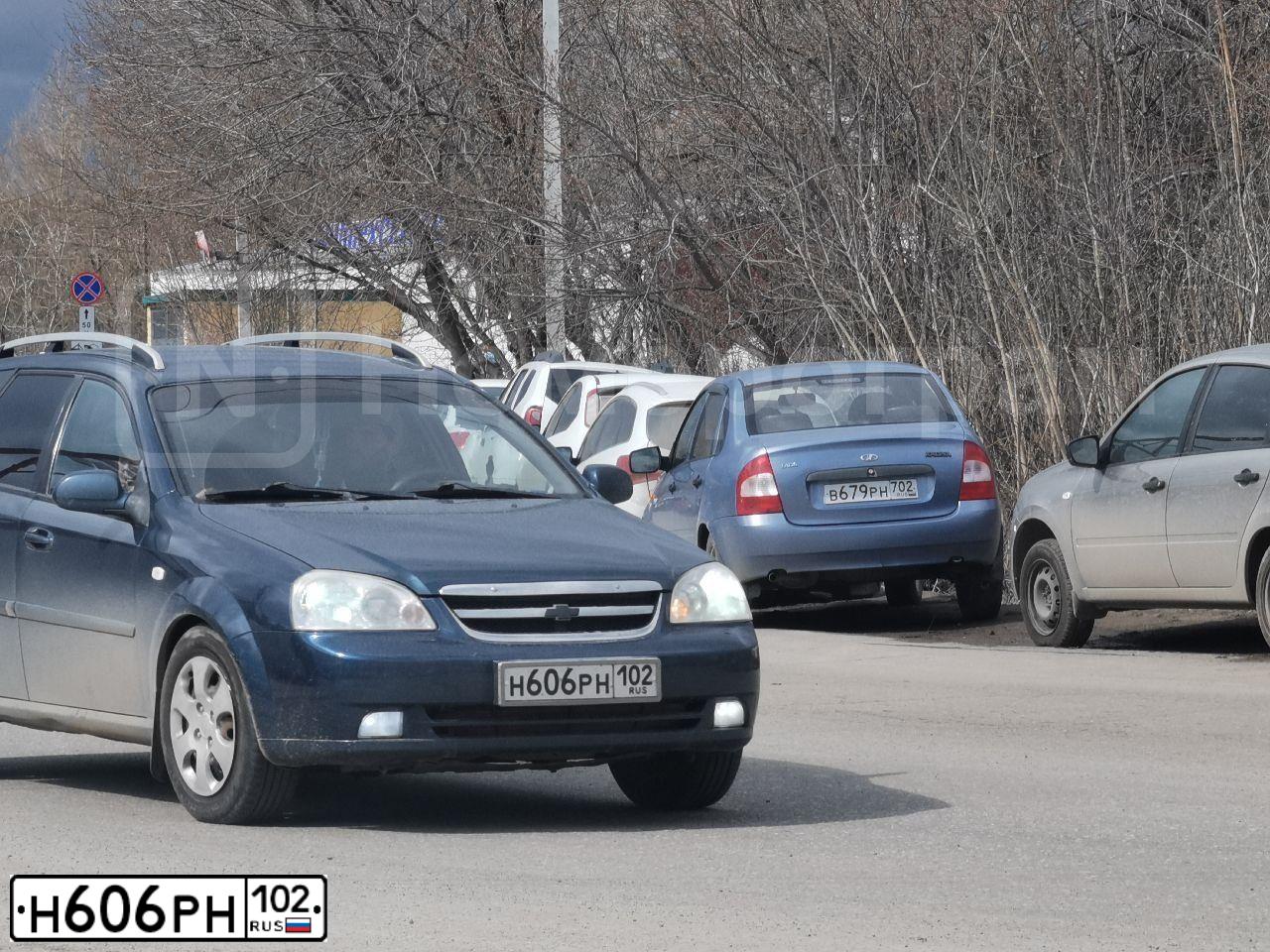 Фото автомобиля CHEVROLET LACETTI, 2008 — госномер Н606РН102. Цвет: СИНИЙ