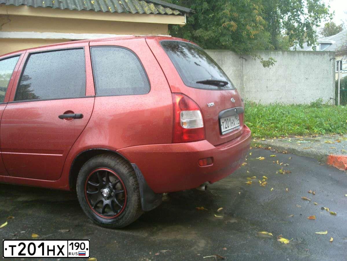 Фото автомобиля LADA 1117 KALINA, 2011 — госномер Т485ВМ62. Цвет: СЕРЕБРИСТО-КРАСНЫЙ