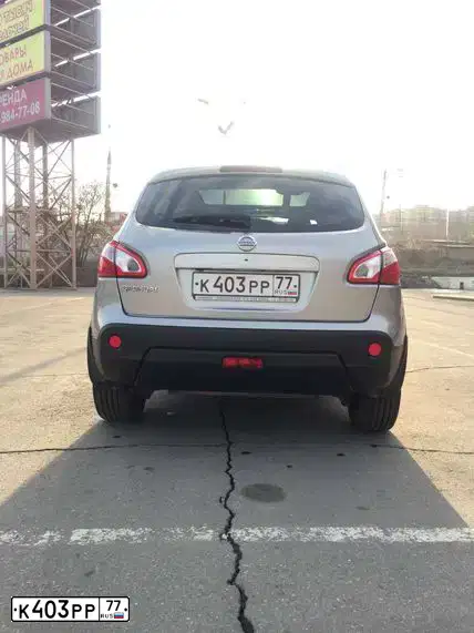 Фото автомобиля NISSAN QASHQAI, 2012 — госномер О755ТМ154. Цвет: СЕРЕБРИСТЫЙ