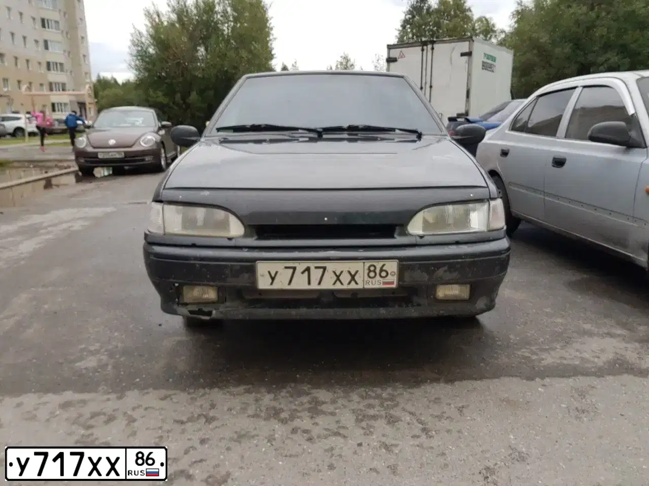 Фото автомобиля LADA 2112, 2002 — госномер В401КР45. Цвет: СВЕТЛО-СЕРЫЙ