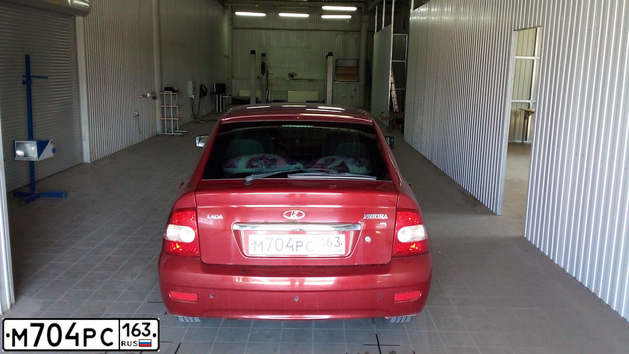 Фото автомобиля LADA 2172 PRIORA, 2008 — госномер М704РС163. Цвет: ЗОЛОТИСТО-КРАСНЫЙ