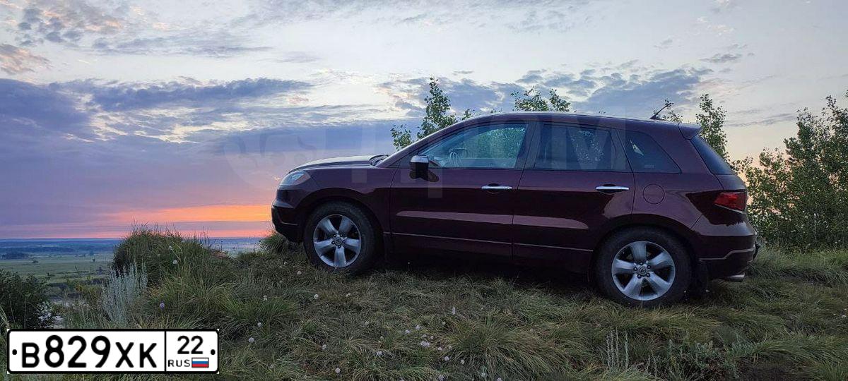 Фото автомобиля ACURA RDX, 2008 — госномер К077ТК763. Цвет: БОРДОВЫЙ