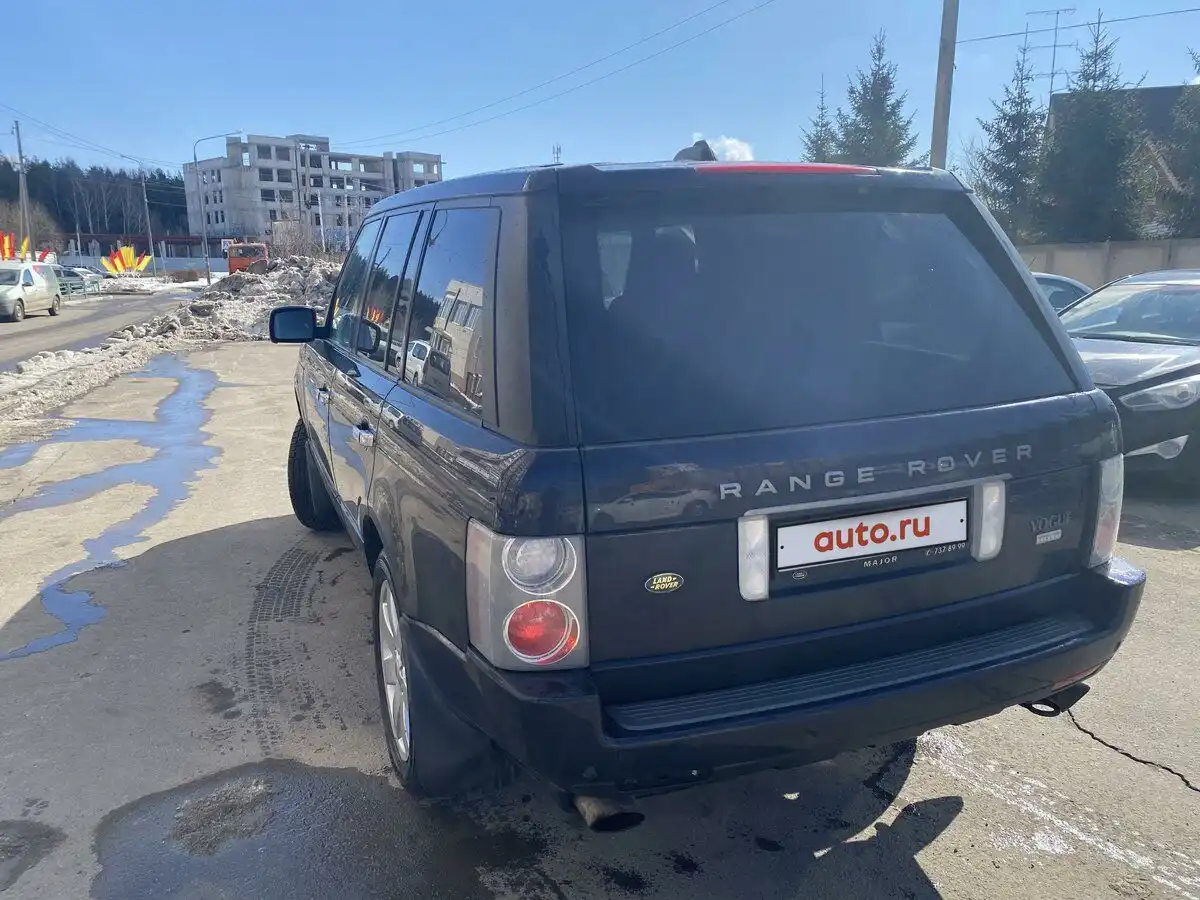 Фото автомобиля LANDROVER RANGE ROVER, 2008 — госномер Х935ММ799. Цвет: Темно-синий