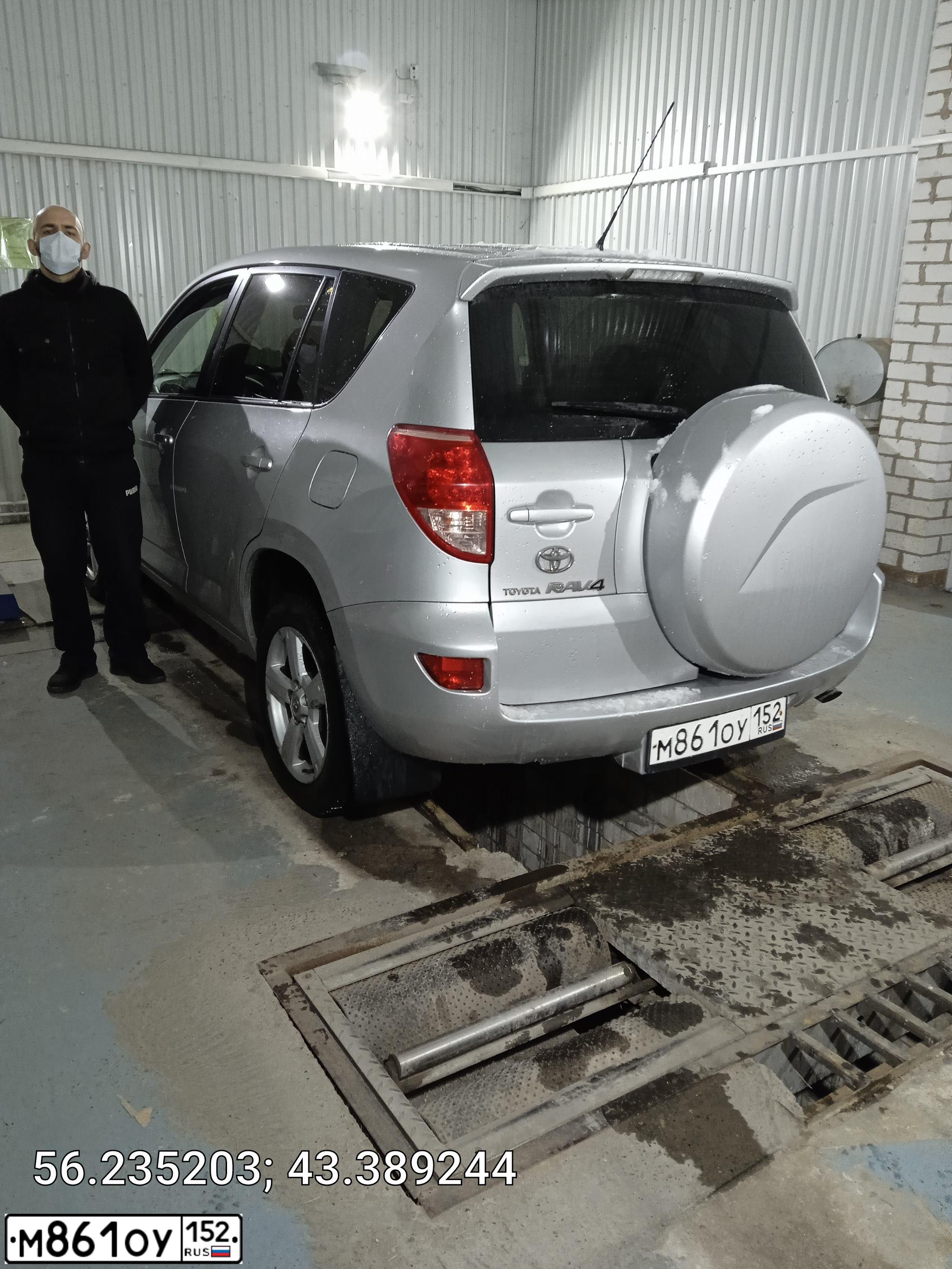 Фото автомобиля TOYOTA RAV4, 2006 — госномер М861ОУ152. Цвет: СВЕТЛО-СЕРЫЙ