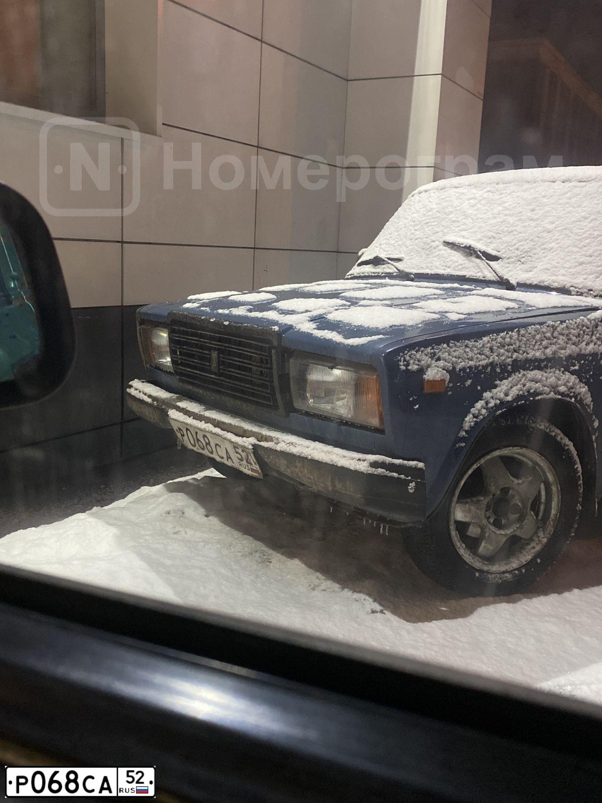 Фото автомобиля LADA 2107 LADA, 2007 — госномер Р068СА52. Цвет: синий