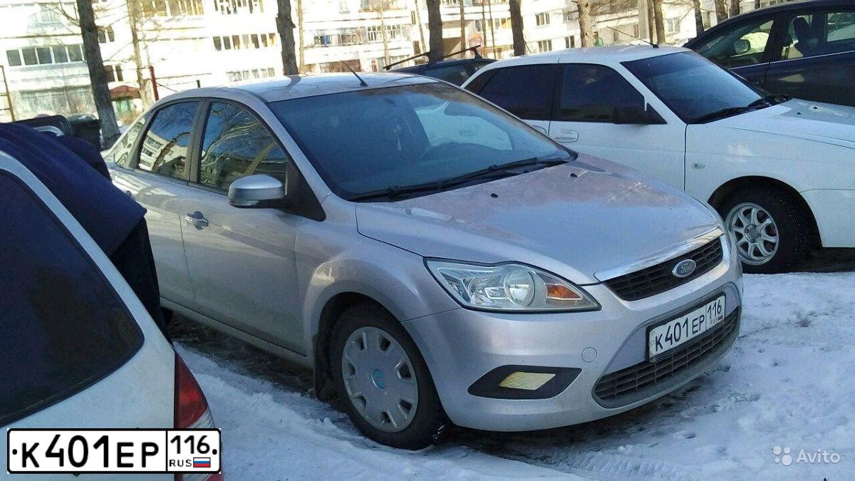 Фото автомобиля FORD FOCUS, 2008 — госномер К401ЕР116. Цвет: Серебристый