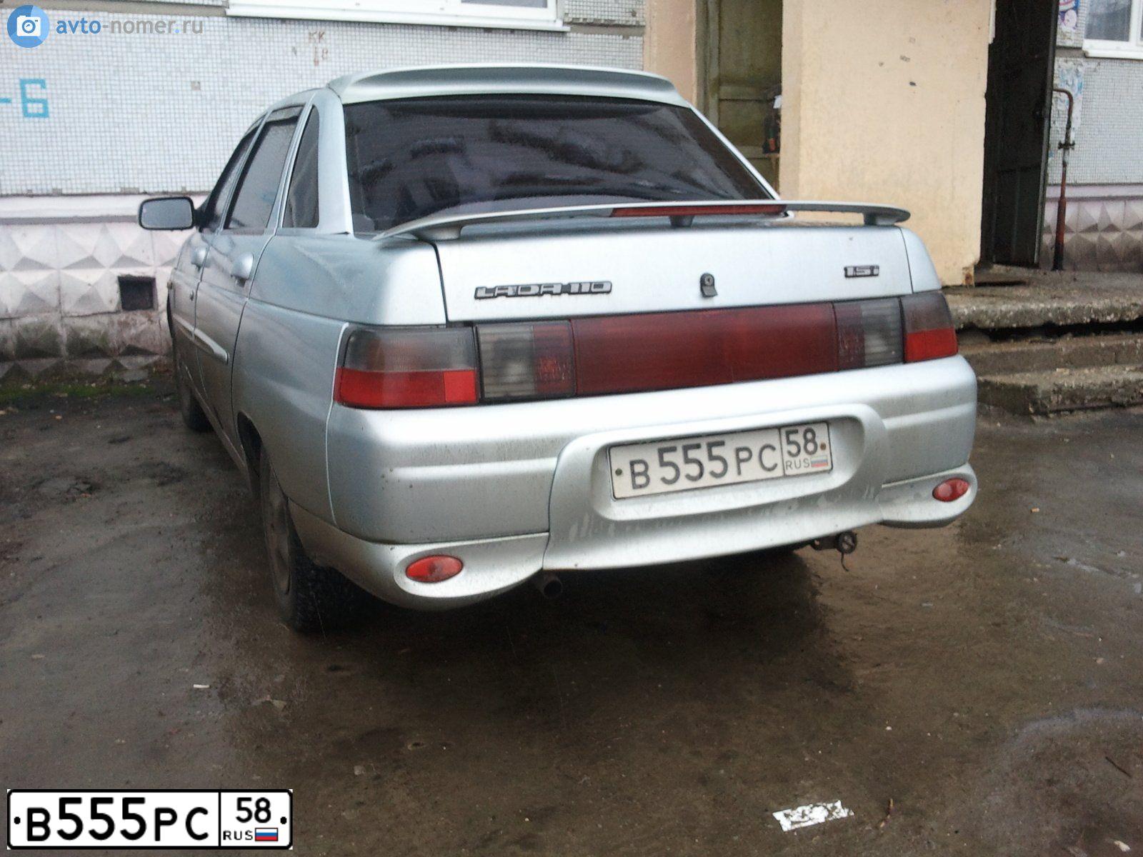 Фото автомобиля LADA 2110, 2001 — госномер В555РС58