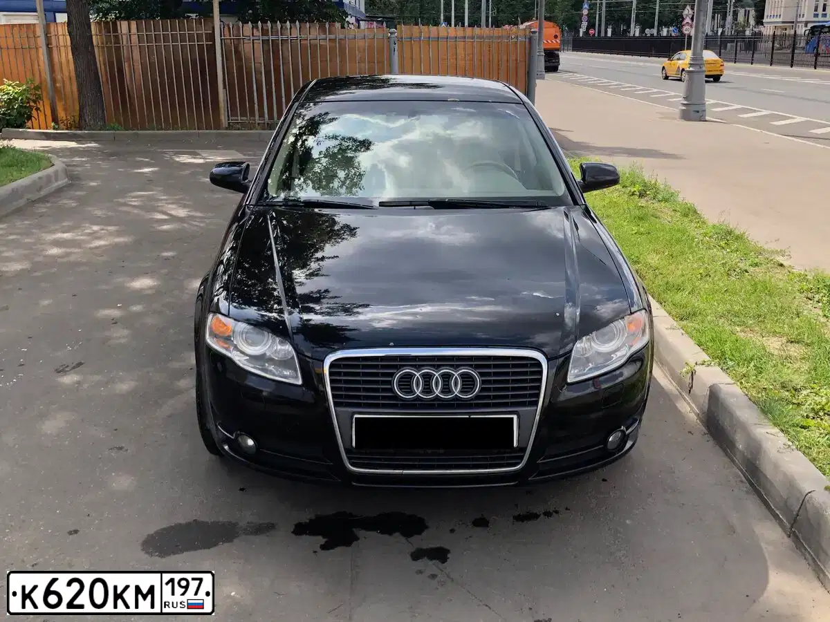 Фото автомобиля AUDI A4, 2007 — госномер Н460НР76. Цвет: ЧЕРНЫЙ
