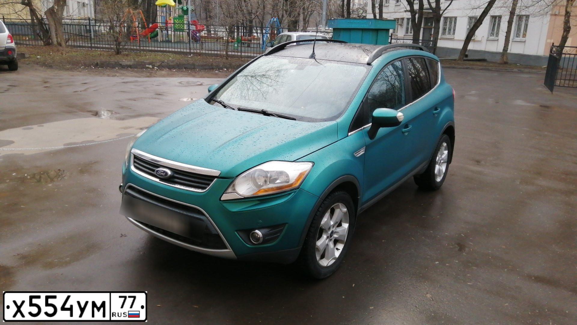 Фото автомобиля FORD KUGA, 2009 — госномер М551СО67. Цвет: ЗЕЛЕНЫЙ