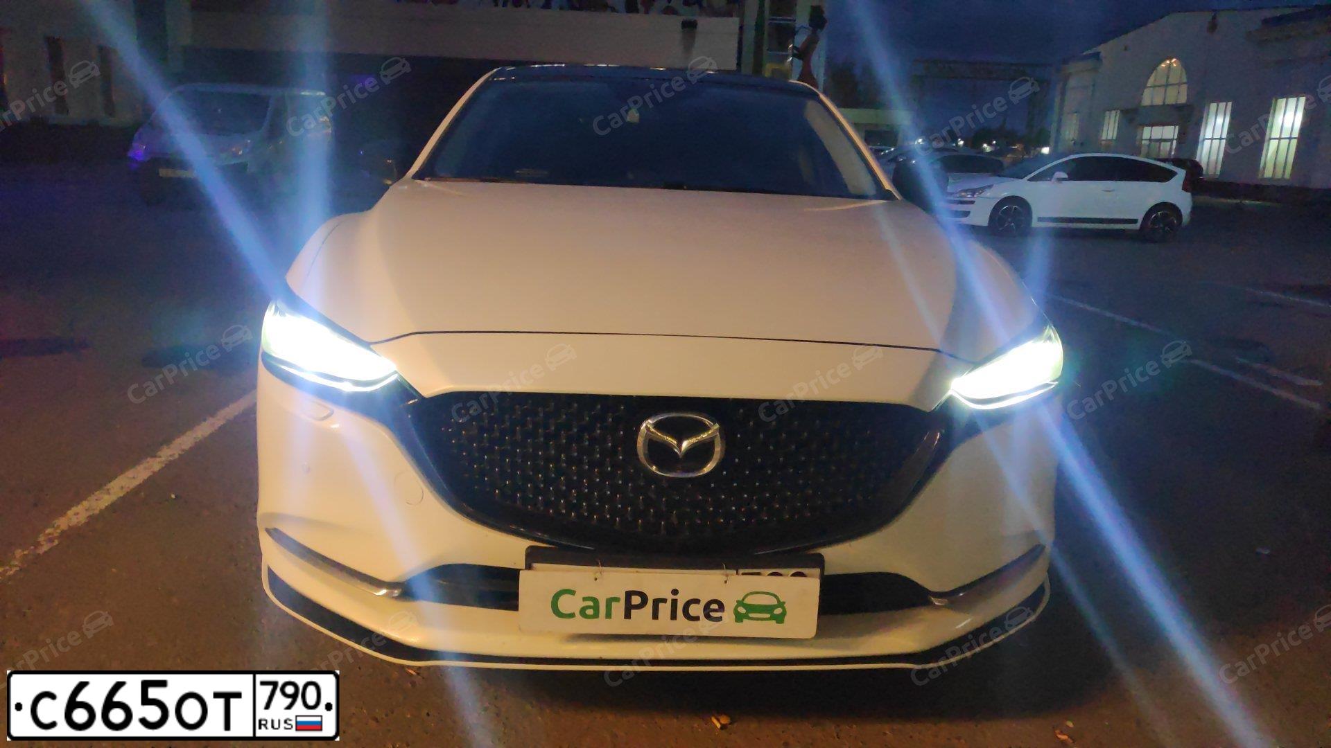 Фото автомобиля MAZDA 6, 2018 — госномер С665ОТ790. Цвет: БЕЛЫЙ ПЕРЛАМУТР