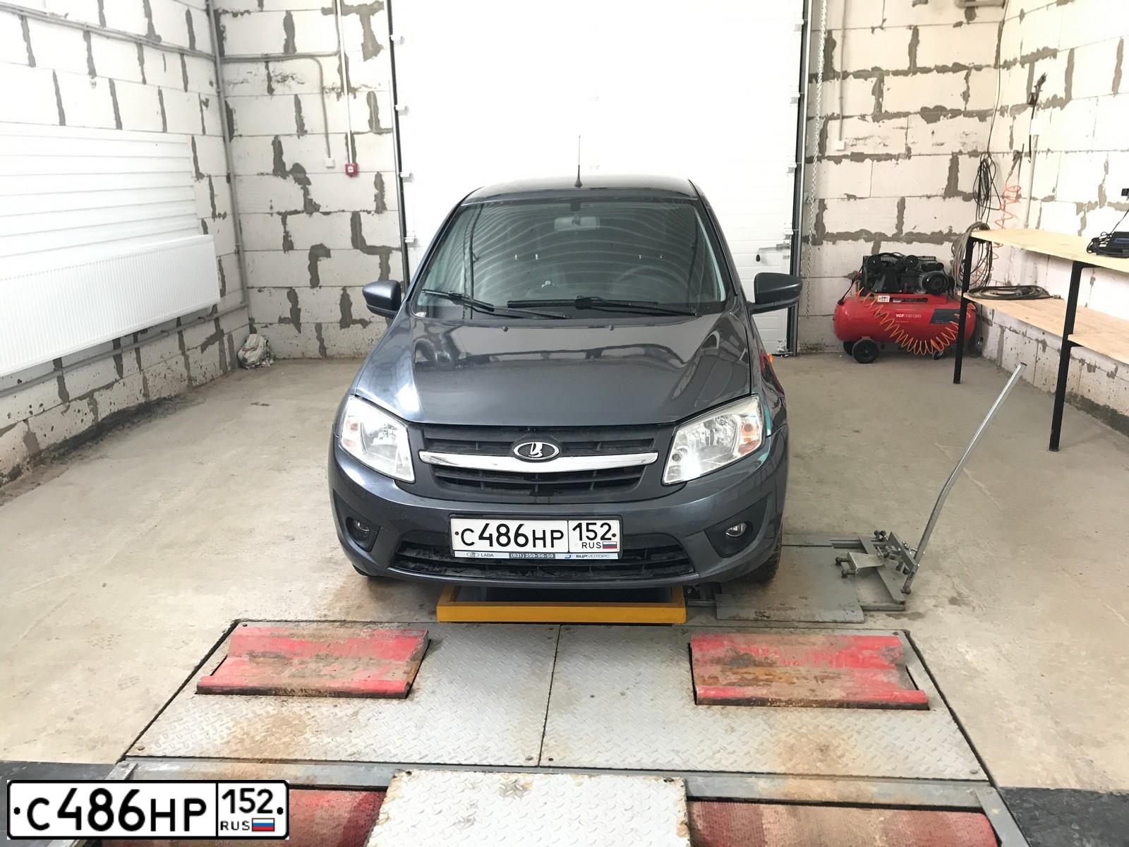 Фото автомобиля LADA 2191 GRANTA, 2016 — госномер С486НР152. Цвет: ТЕМНО-СЕРЫЙ